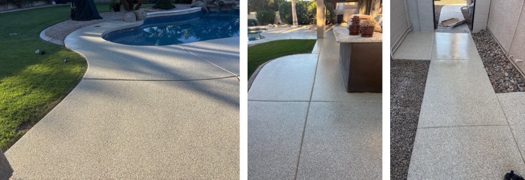 Chandler backyard with Galaxy Concrete Coatings