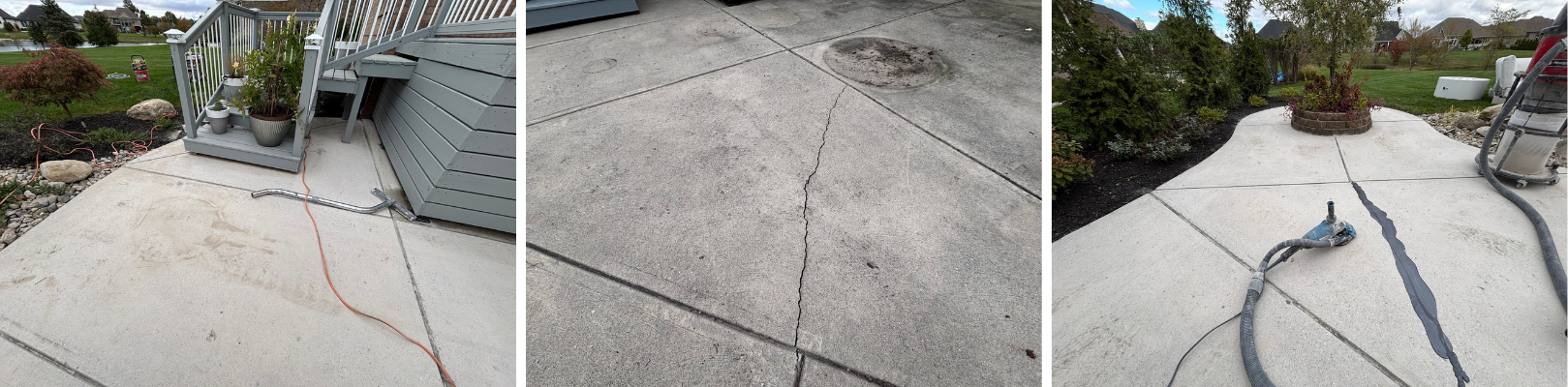 Before images of Indianapolis patio