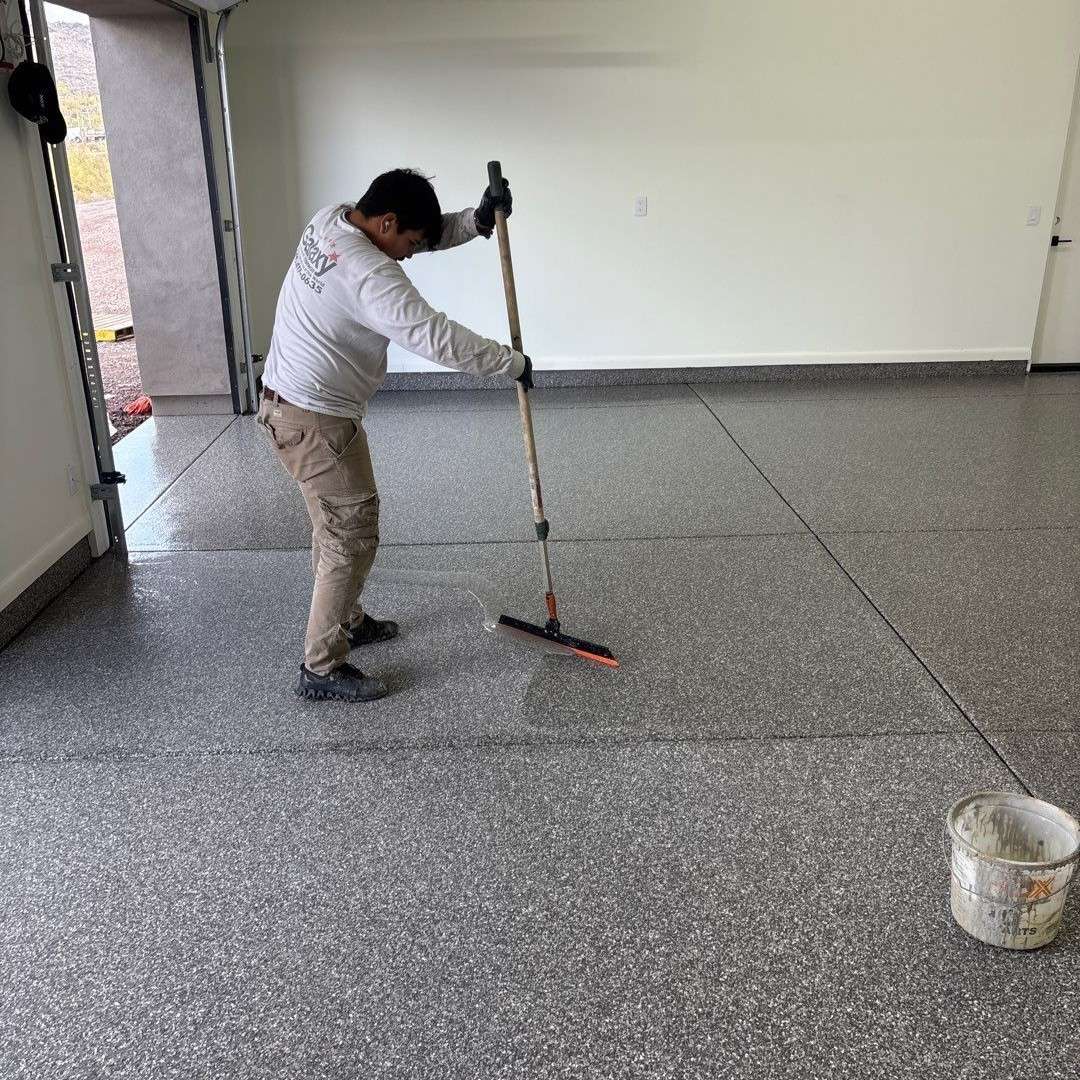Glendale Home garage floor